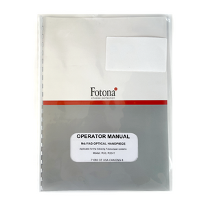 Fotona, OPERATOR MANUAL, Er:YAG Optical Handpiece, Model: R33, R33-T, 71065 CE USA CAN ENG 8