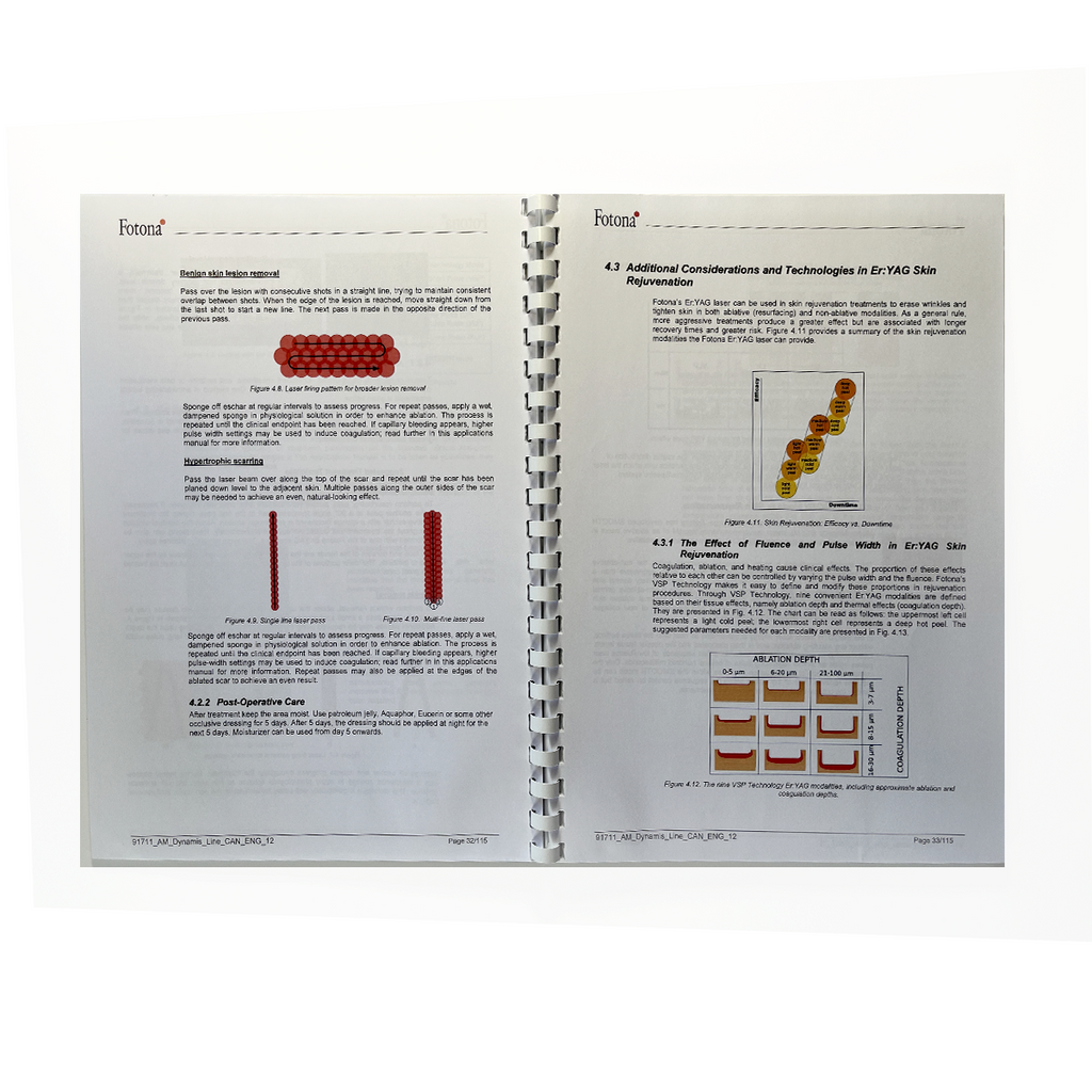 Fotona, Applications Manual, Er:YAG and Nd:YAG Laser in Dermatology and Aesthetic Medicine, Dynamis/Spectro Line, 91711 CAN ENG 12