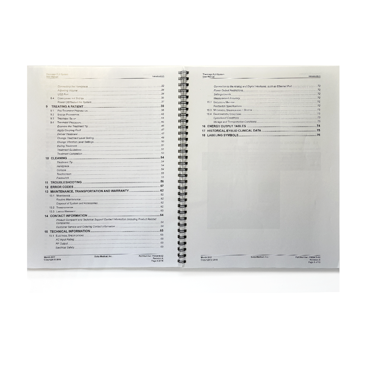 Thermage FLX User Operator Manual Guide TG-3A P009418-02 Patient Treatment