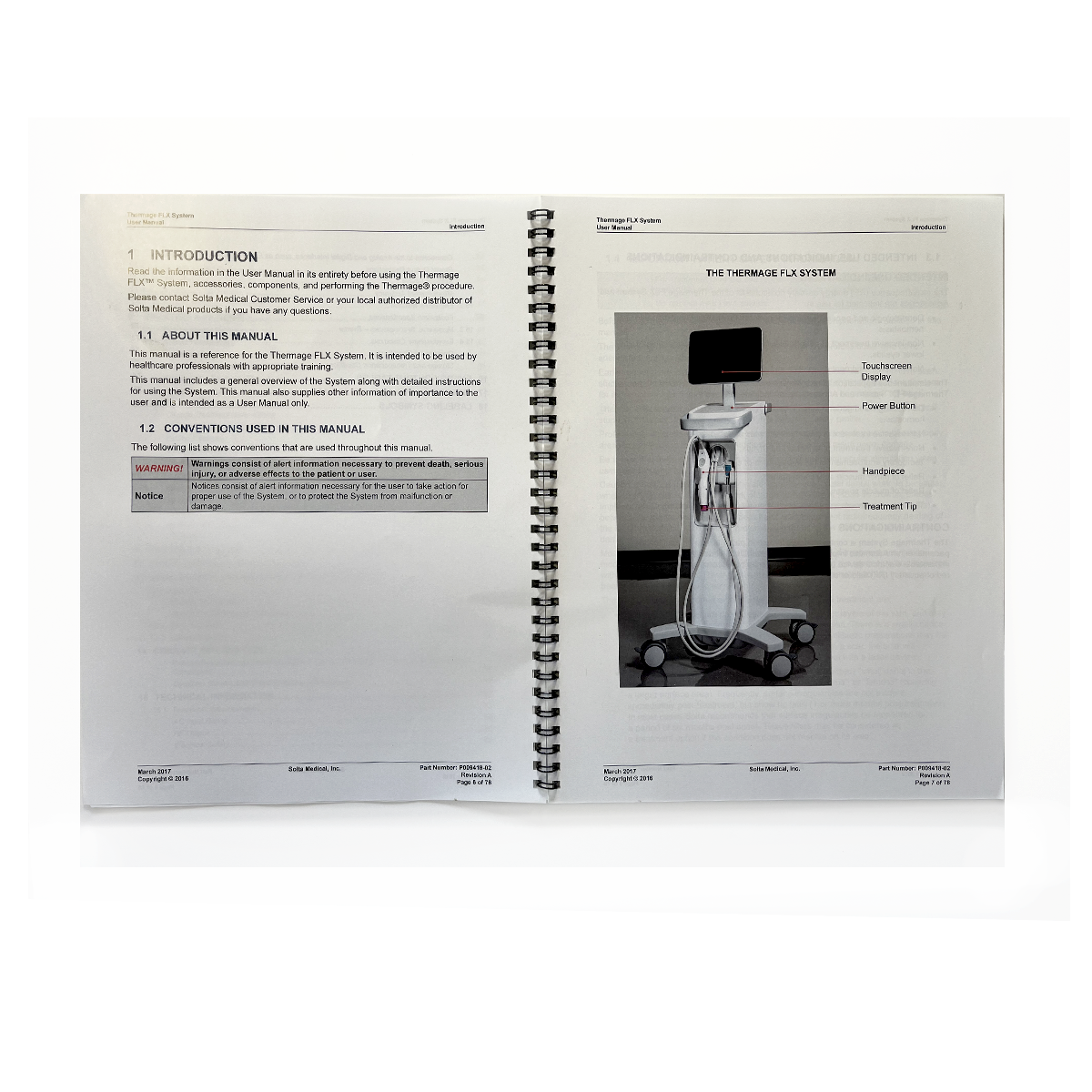 Thermage FLX User Operator Manual Guide TG-3A P009418-02 Patient Treatment