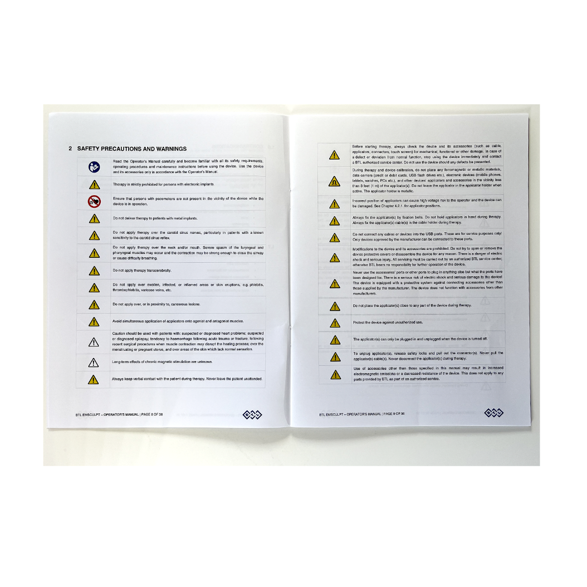 BTL EMSCULPT OPERATOR’S MANUAL
