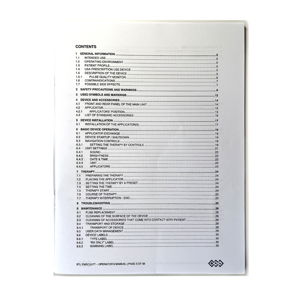 BTL EMSCULPT OPERATOR’S MANUAL