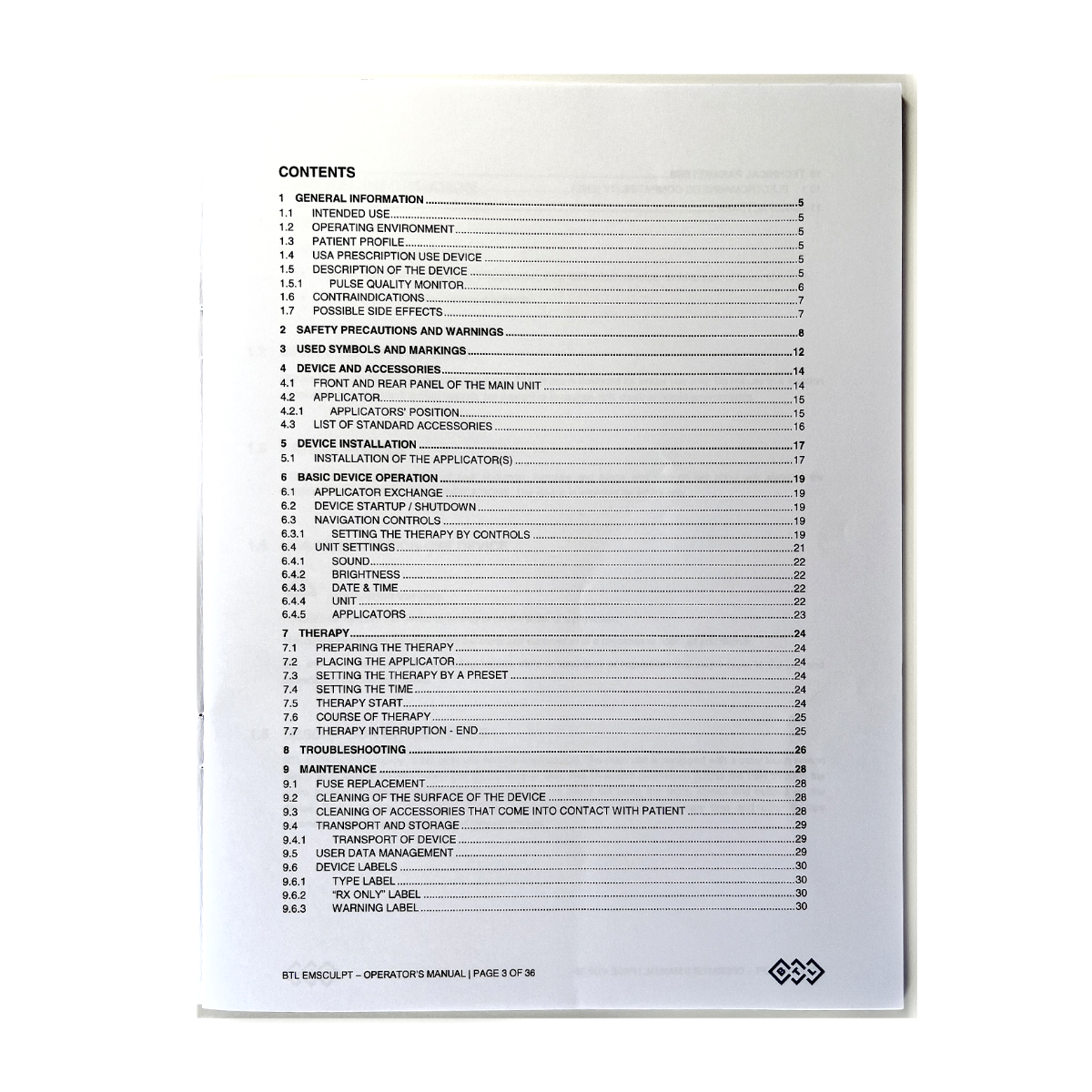 BTL EMSCULPT OPERATOR’S MANUAL