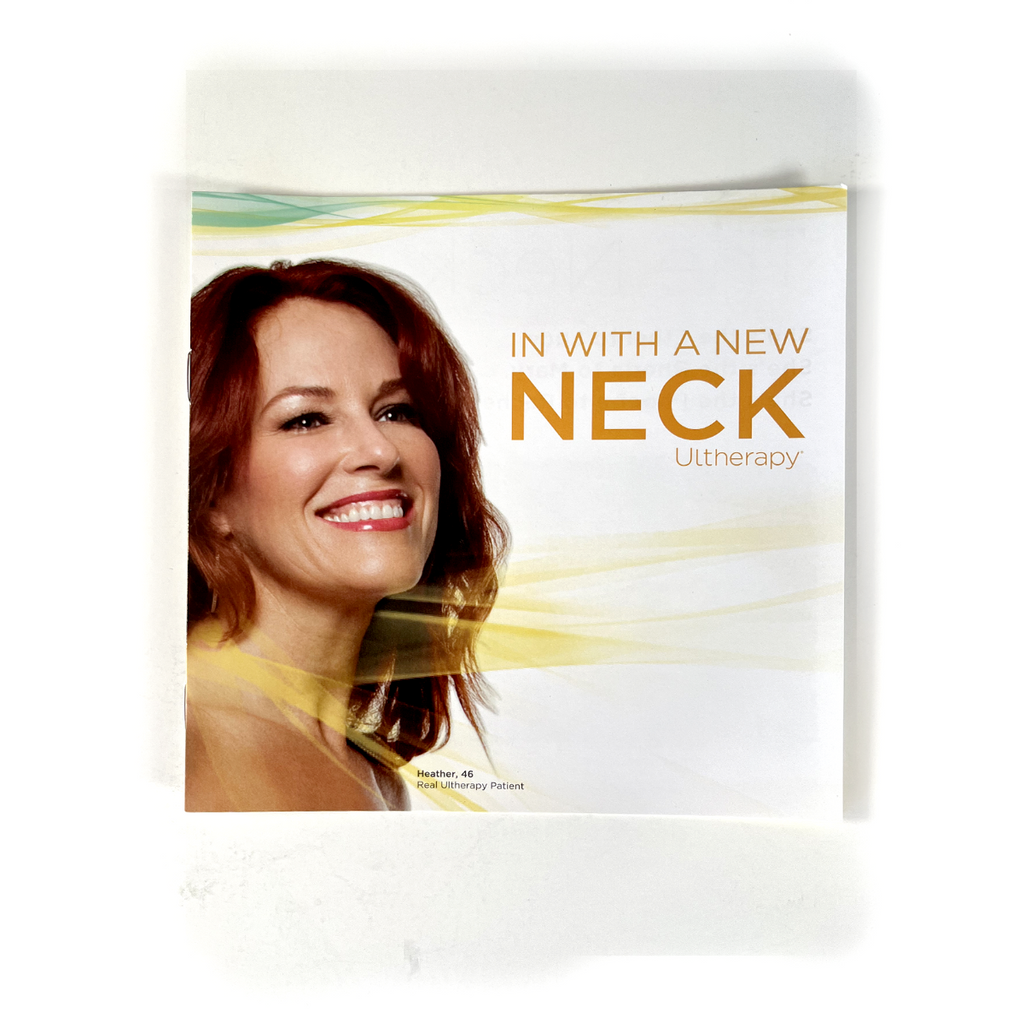 Ulthera Ultherapy "In With A New Neck" Patient Office Display Brochure (x13 Pcs)