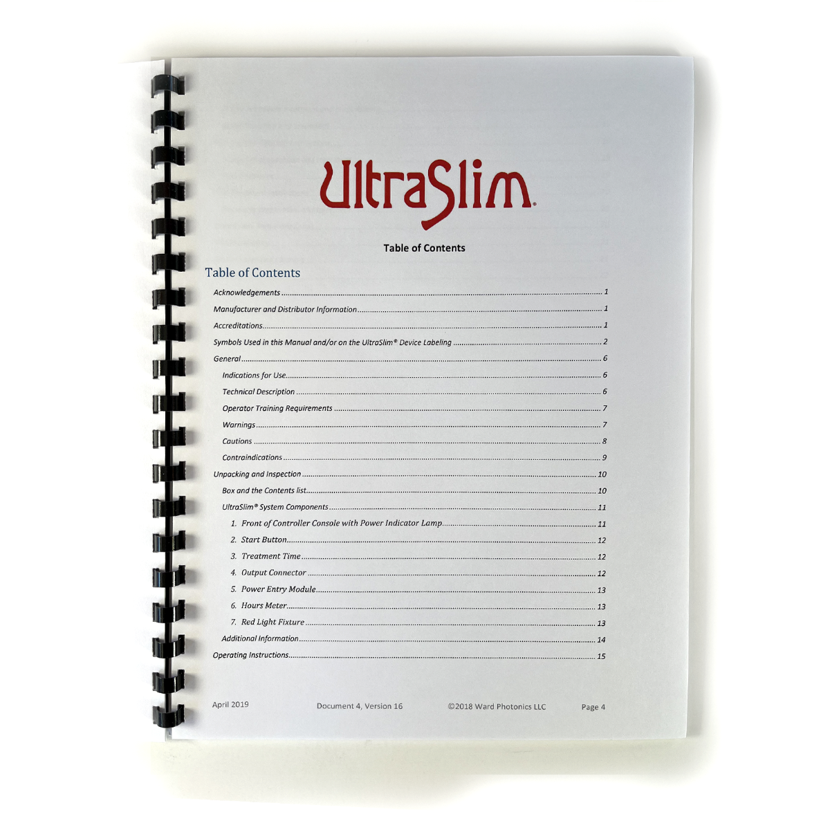 UltraSlim User Manual- 2019