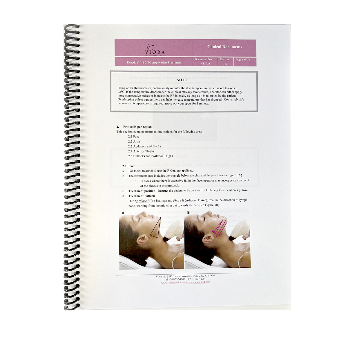 VIORA REACTION, User Manual, Contraindications for Reaction Treatments, P/N: CL-010 Rev. D