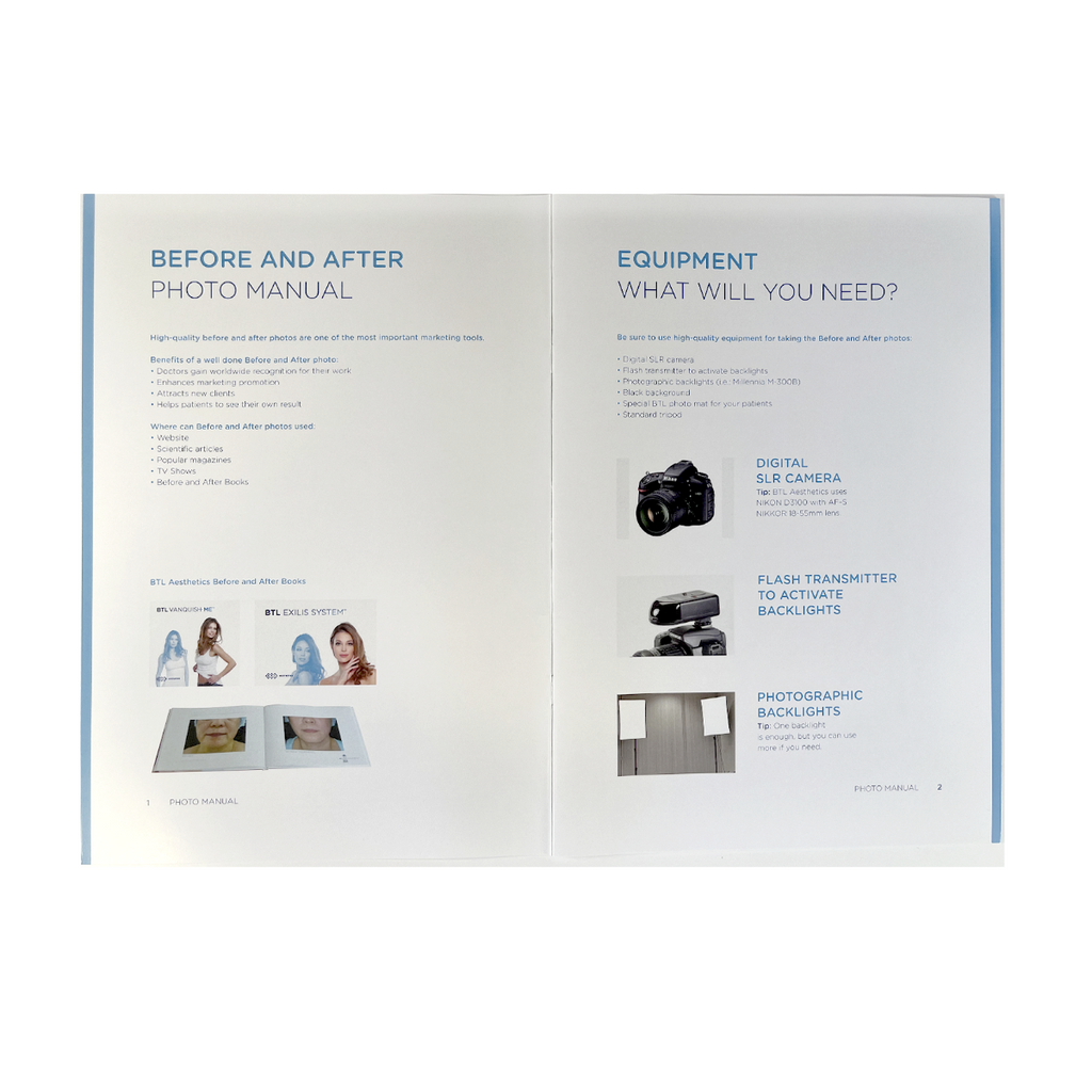 BTL, PHOTO MANUAL, “How to improve the quality and consistency of your before and after photos”