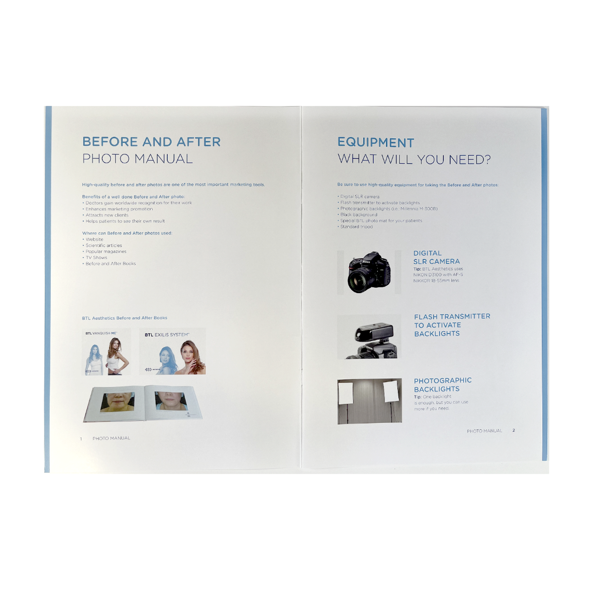 BTL, PHOTO MANUAL, “How to improve the quality and consistency of your before and after photos”