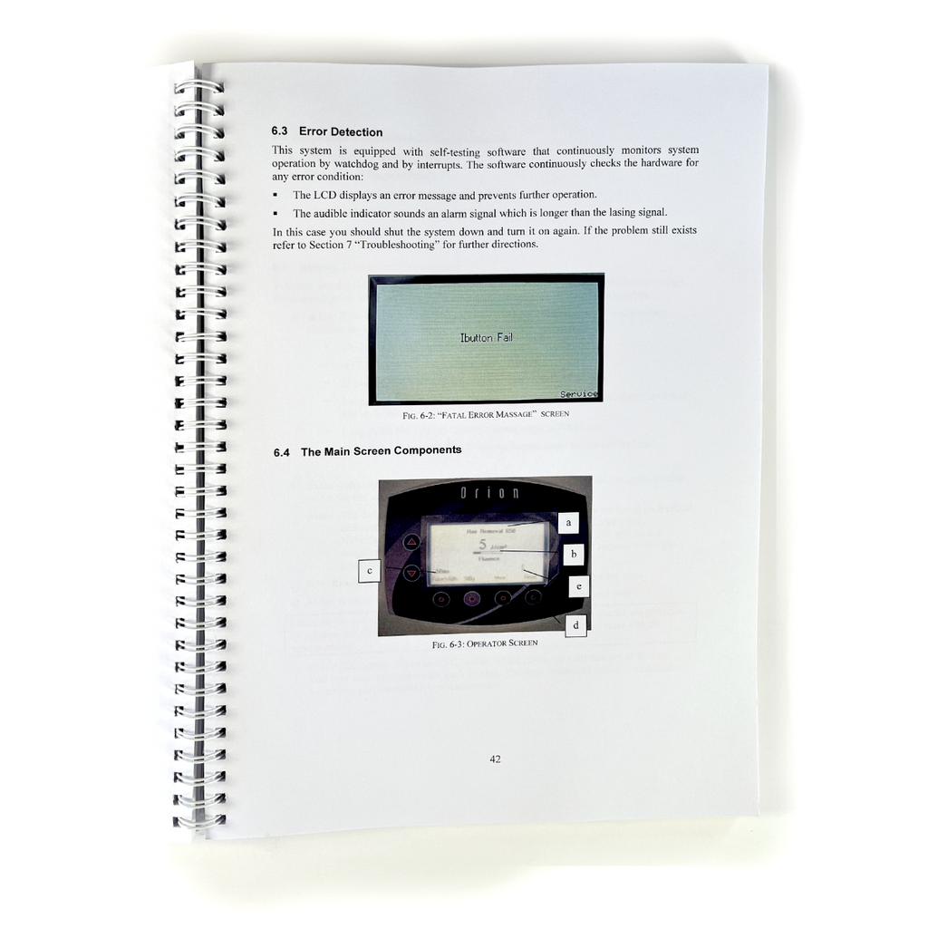 Orion Lasers Inc Harmony System Operating Manual Rev 07