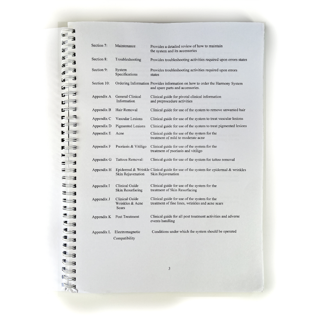 Orion Lasers Inc Harmony System Operating Manual Rev 07