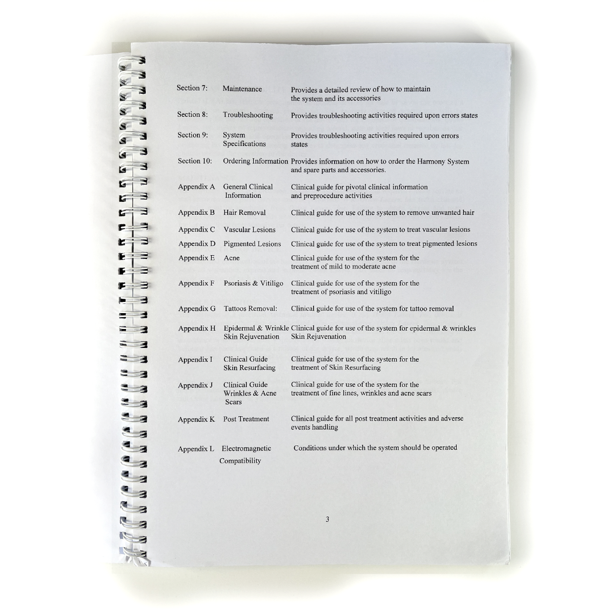 Orion Lasers Inc Harmony System Operating Manual Rev 07