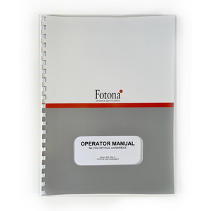 Fotona, OPERATOR MANUAL, Nd: YAG OPTICAL HANDPIECE, Model: R34, R34-T, 71070 CE USA CAN ENG 6