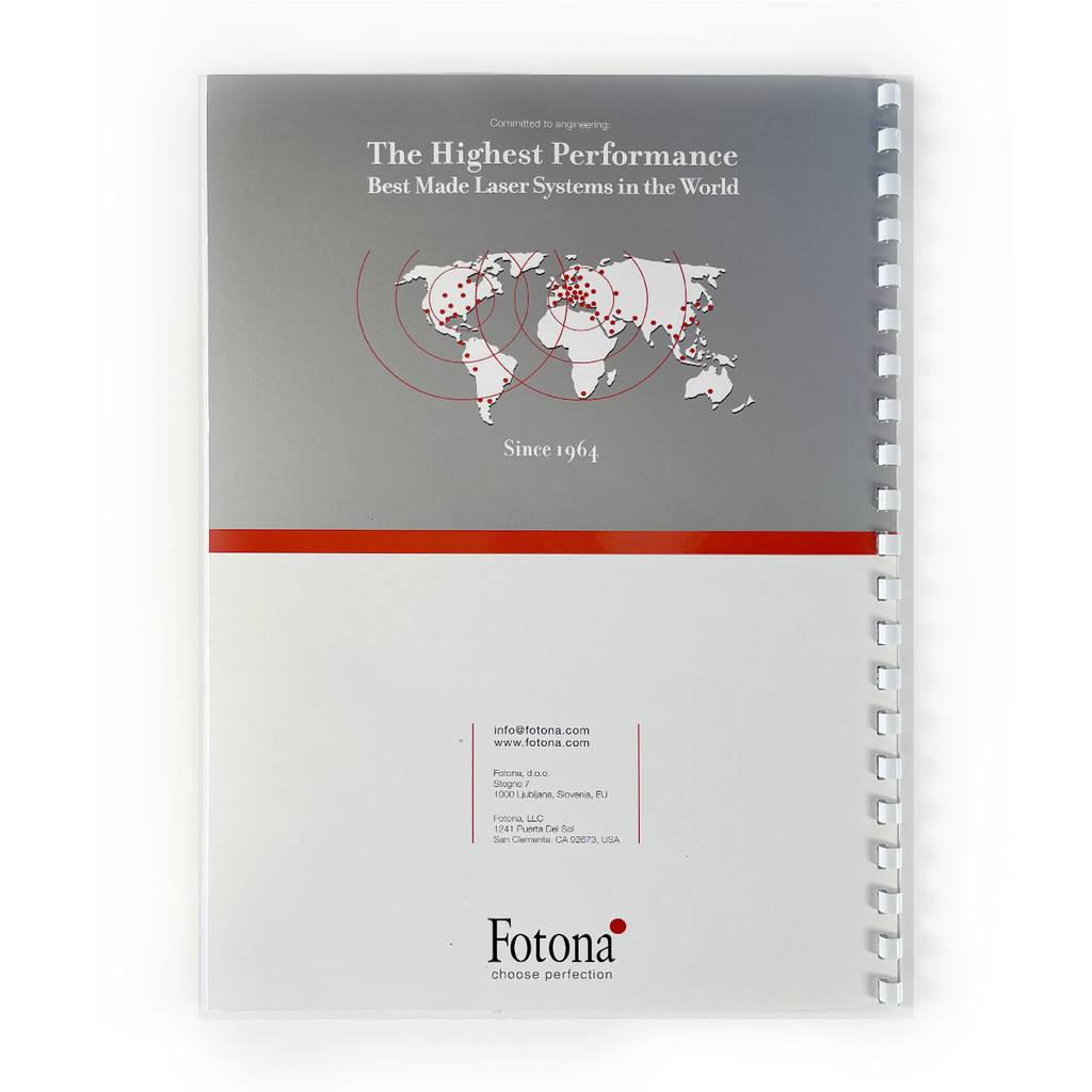 Fotona, OPERATOR MANUAL, Nd: YAG OPTICAL HANDPIECE, Model: R34, R34-T, 71070 CE USA CAN ENG 6