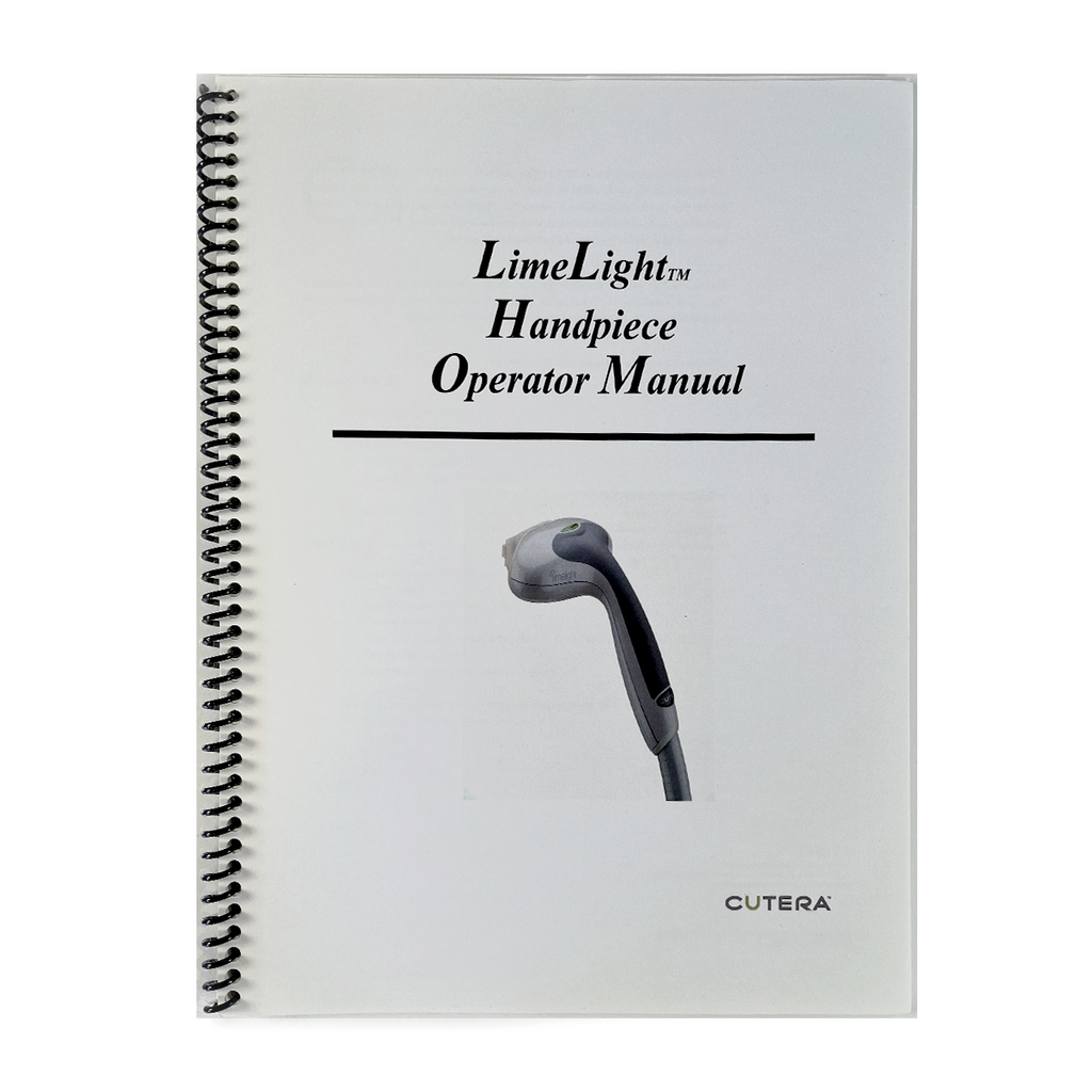 CUTERA, LimeLight Handpiece Operator Manual, P/N: D0436, Rev. A, Sep 2006