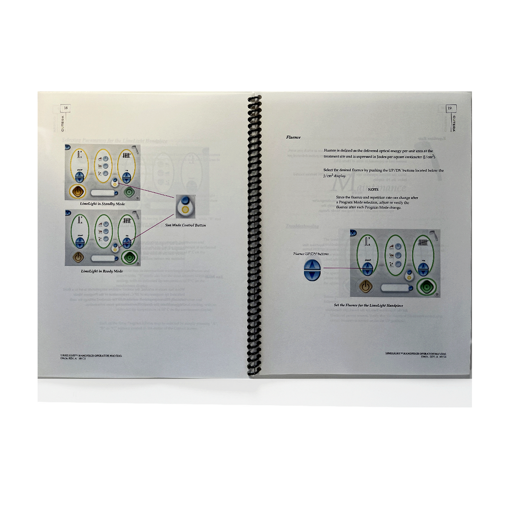 CUTERA, LimeLight Handpiece Operator Manual, P/N: D0436, Rev. A, Sep 2006
