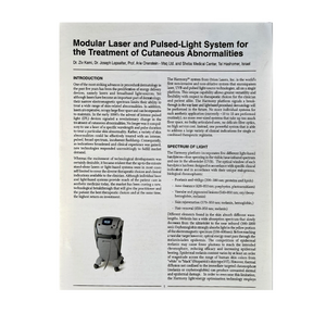 Orion Lasers, “Modular Laser and Pulsed-Light System for the Treatment of Cutaneous Abnormalities” Article, P/N: HarWP1-Rev.1, 2004