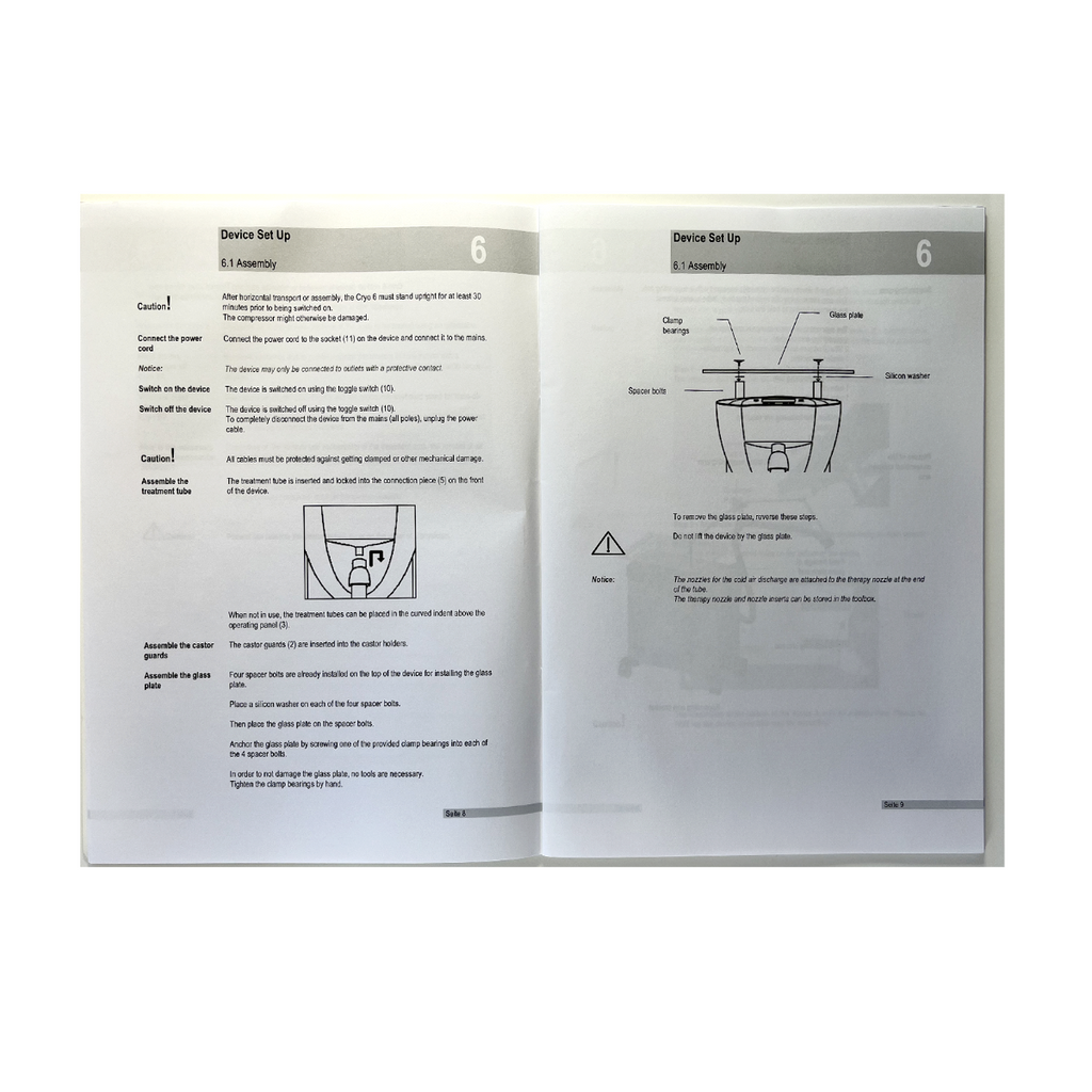 Zimmer Medizin Systems Cryo 6, Instructions for Use Instruvtive