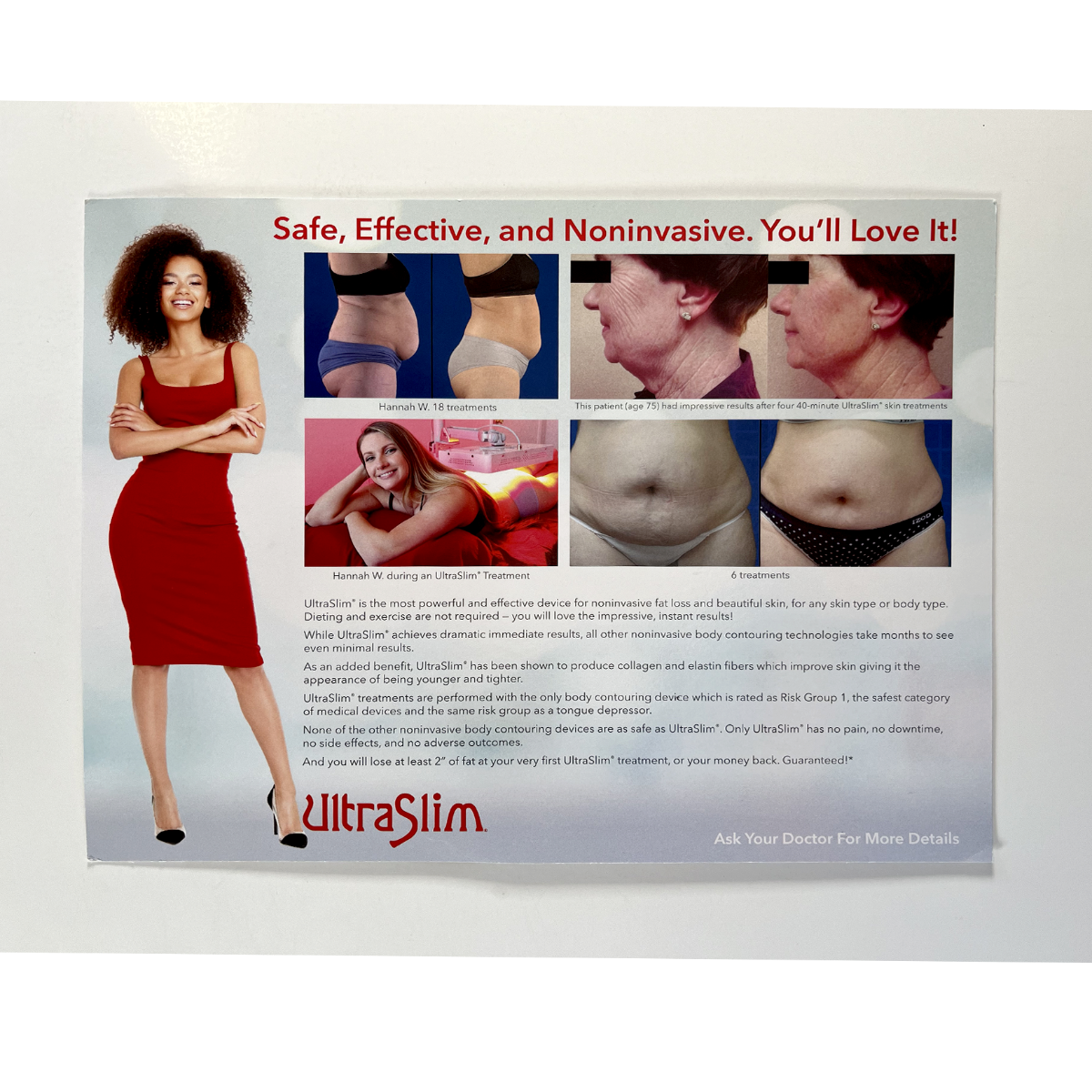 UltraSlim Brochure The Very Best Noninvasive Fat Reduction MKT20013001