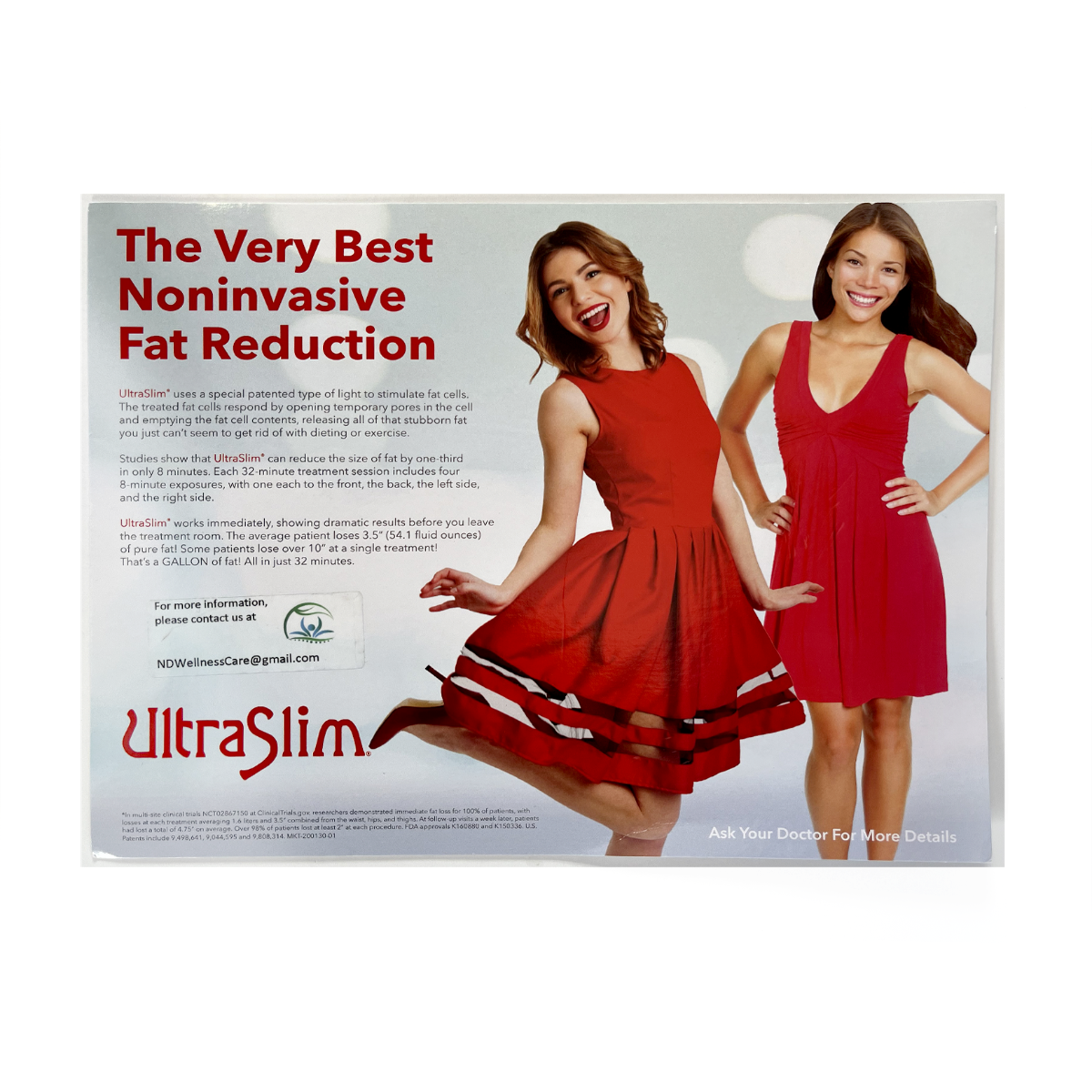 UltraSlim Brochure The Very Best Noninvasive Fat Reduction MKT20013001
