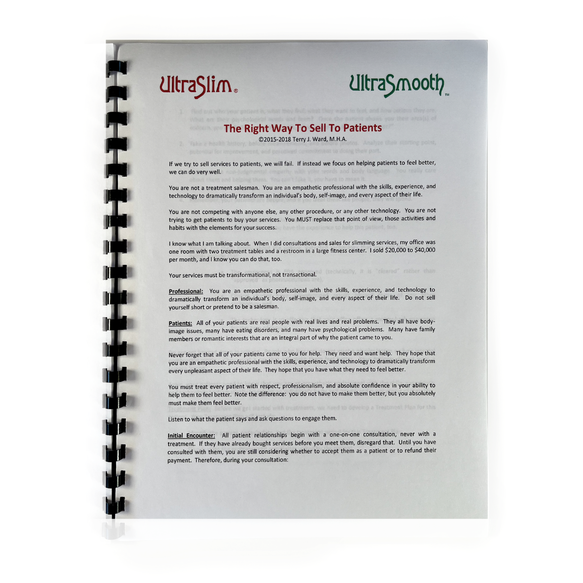 UltraSlim Manual Marketing and Selling Services Ward Photonics