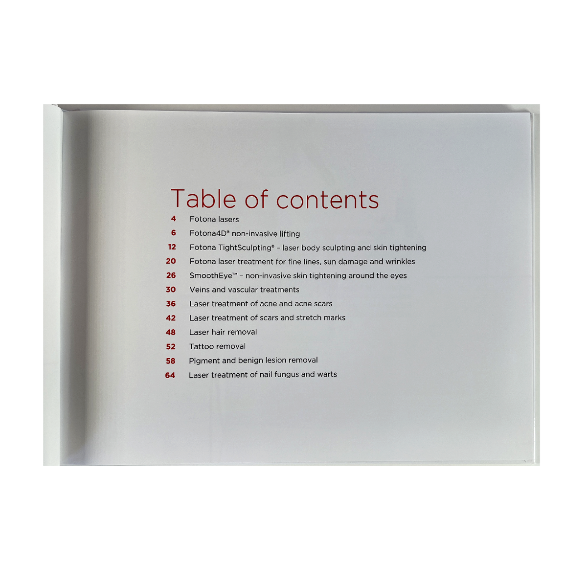Embrace The Natural New You- Fotona Photo Book-Guide