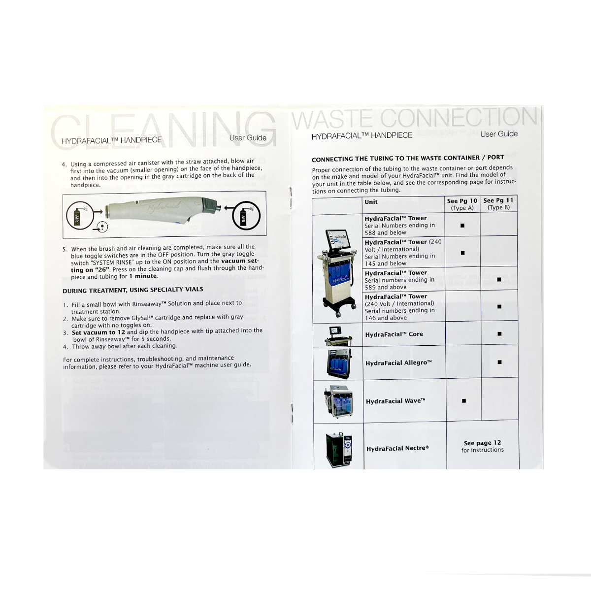 EDGE for life, HydraFacial HANDPIECE, User Guide, P/N: 19414-C