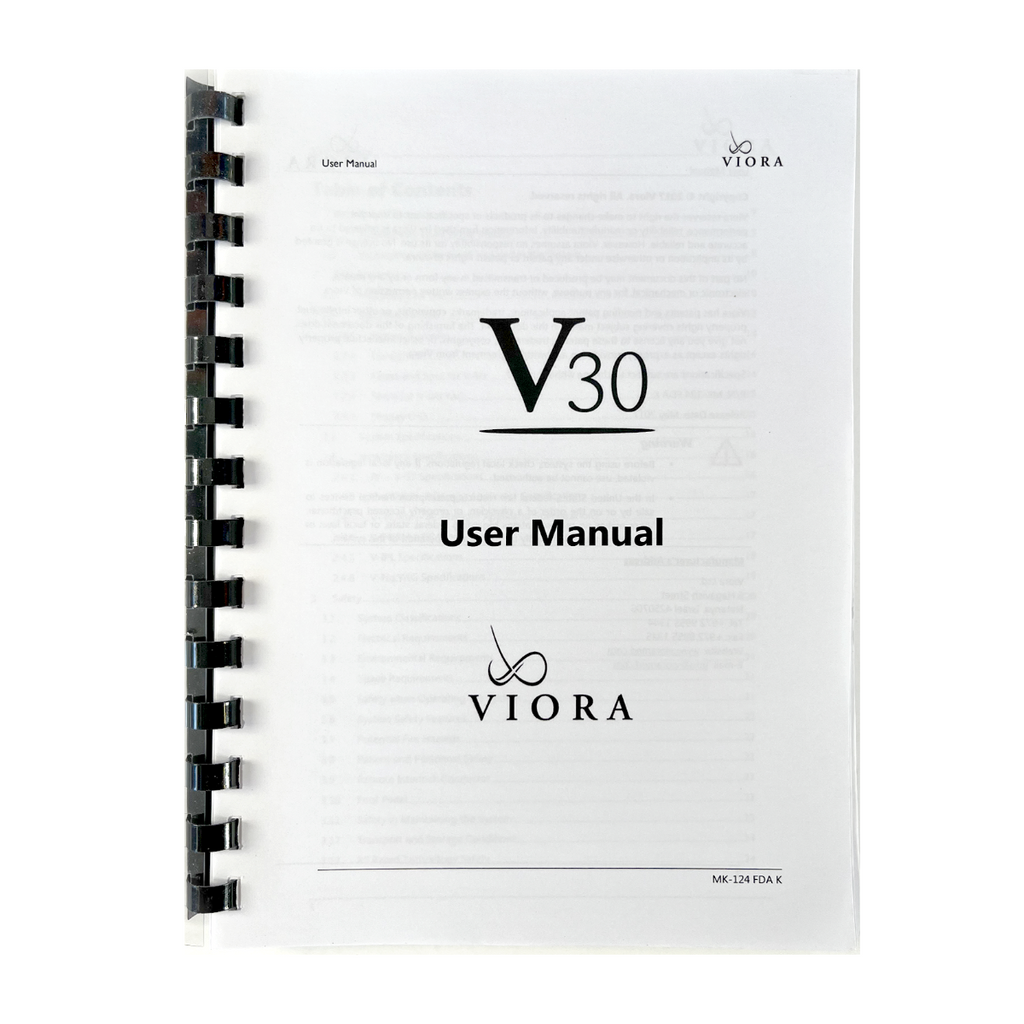 VIORA, V30 User Manual, P/N: MK-124 FDA G