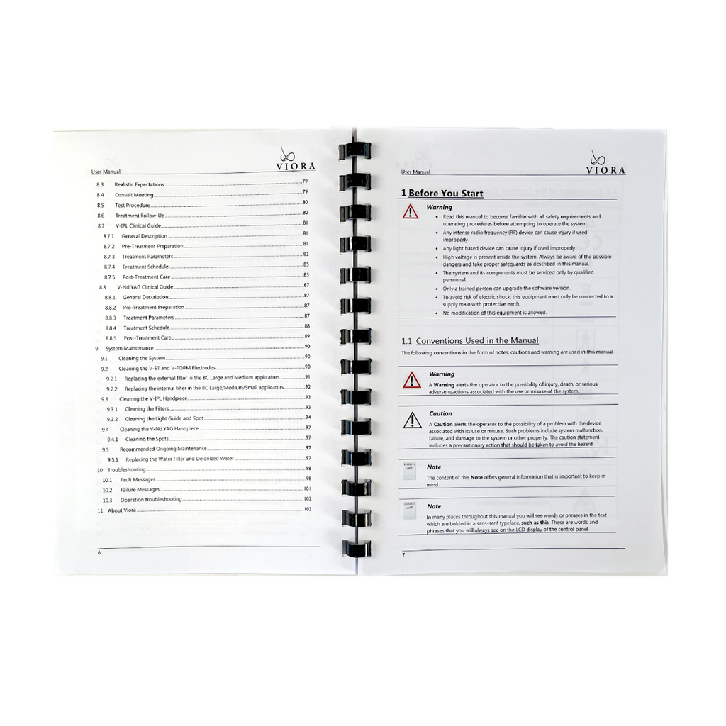 VIORA, V30 User Manual, P/N: MK-124 FDA G