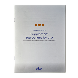 Ulthera System, Supplement Instructions for Use Manual