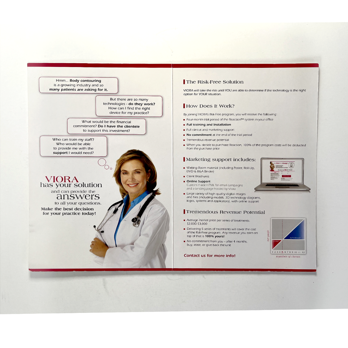 Viora "Picture Your Success Let Us Take You There" Folder brochure MK-200 A