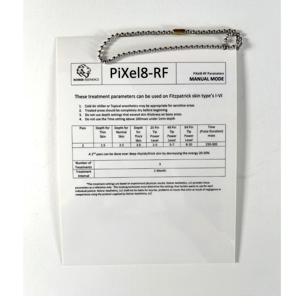 Rohrer Aesthetics Pixel8-RF Parameters Auto Mode / Manual Mode
