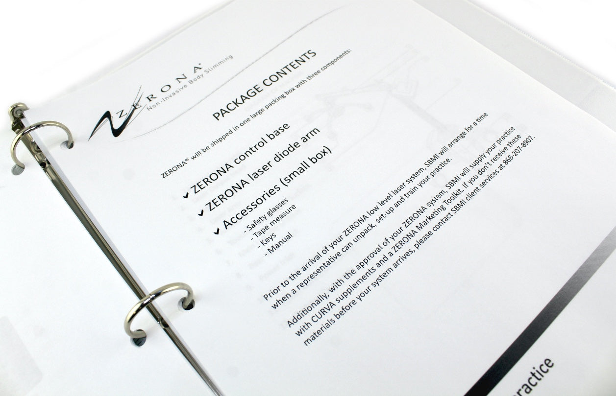 2010 Erchonia ZERONA Laser Installation and Proper User Reference Guide