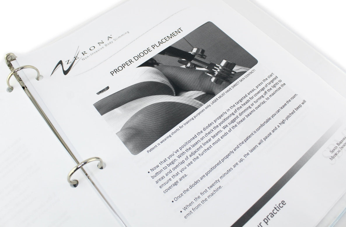 2010 Erchonia ZERONA Laser Installation and Proper User Reference Guide