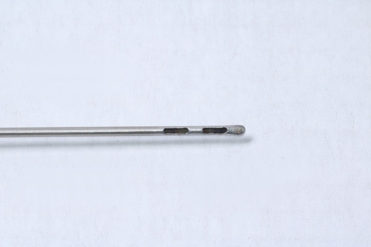 Spatula 2 Port Finesse Tip Microcannula Cannula 14G 15cm/2.1mm 6" LUER UNTESTED