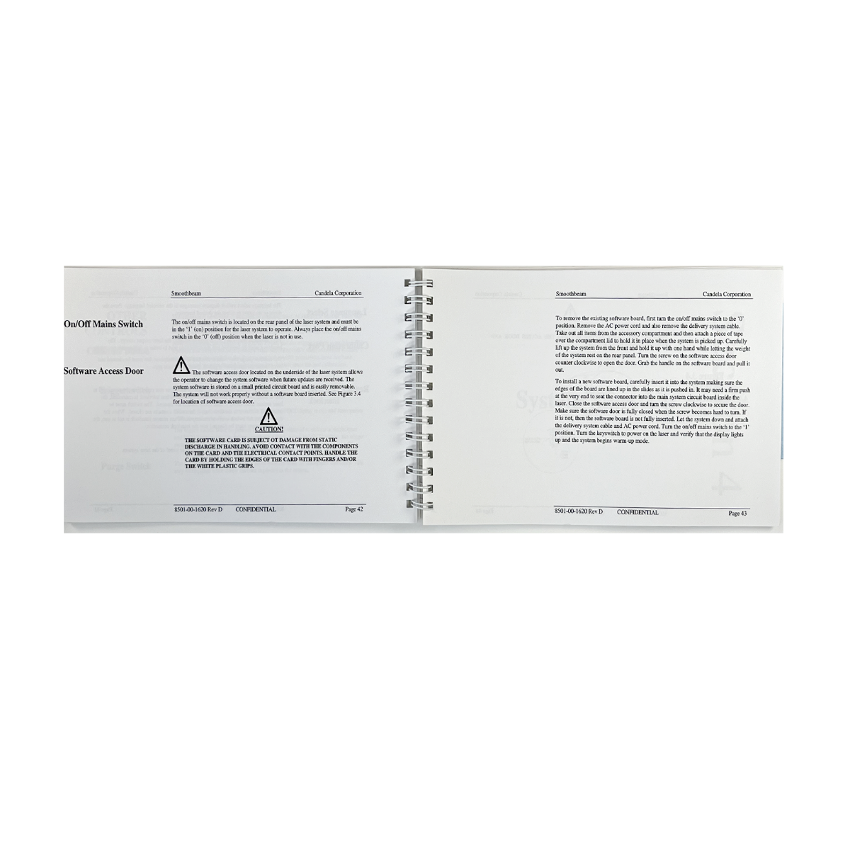 CANDELA, Smoothbeam, Operator’s Manual, 8501-00-1620 REV D, Continental