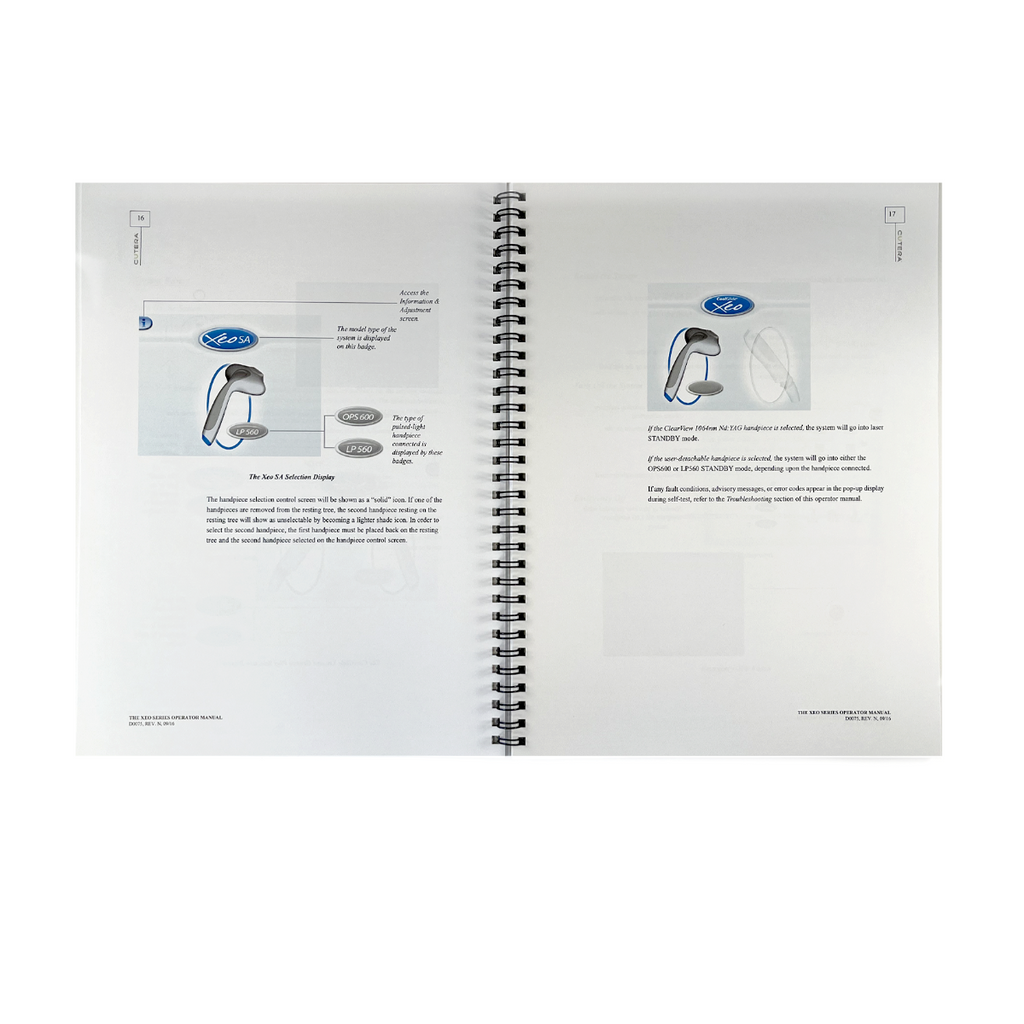 CUTERA, the Xeo Series Operator Manual, P/N D0075 Rev. N, 2016