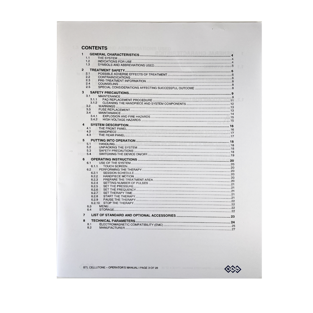 BTL Cellutone Operator's Manual 744-80MANCENUS103, 2018