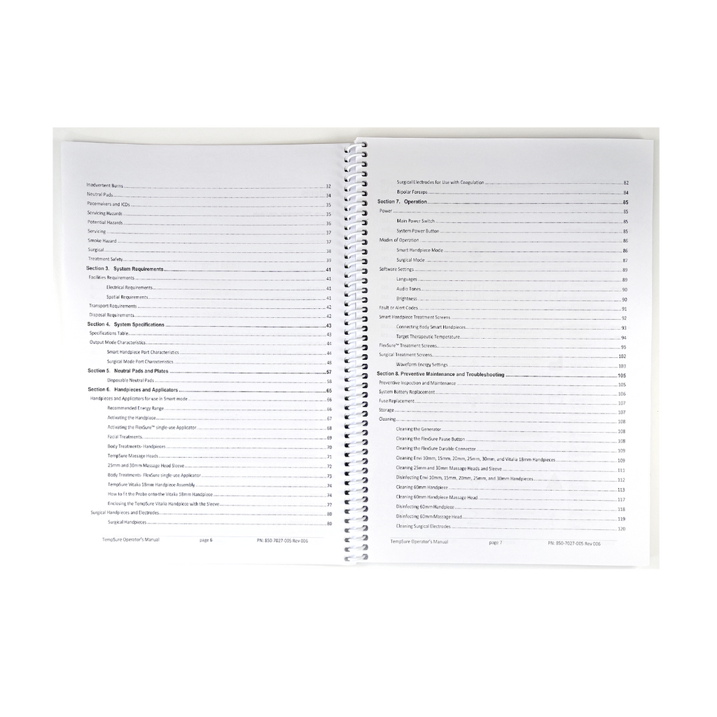 Cynosure TempSure Operator’s Manual 850 7027 005 Rev 06