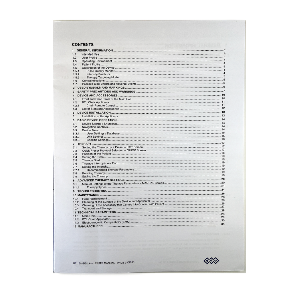 BTL EMSELLA, User’s Manual - 099-80MANMEN02103 03-2020 Edition