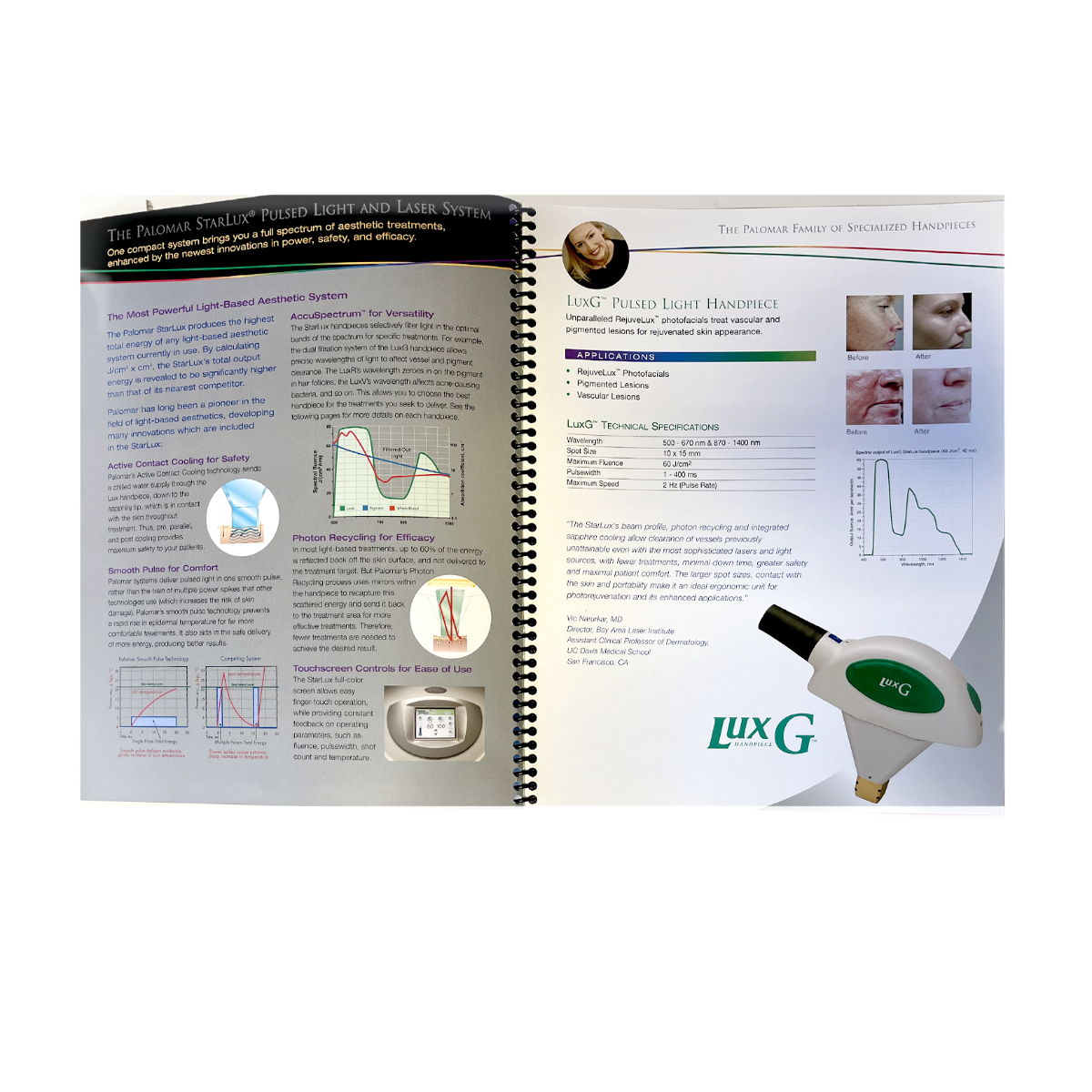 Palomar StarLux Pulsed Light and Laser System Informational Manual