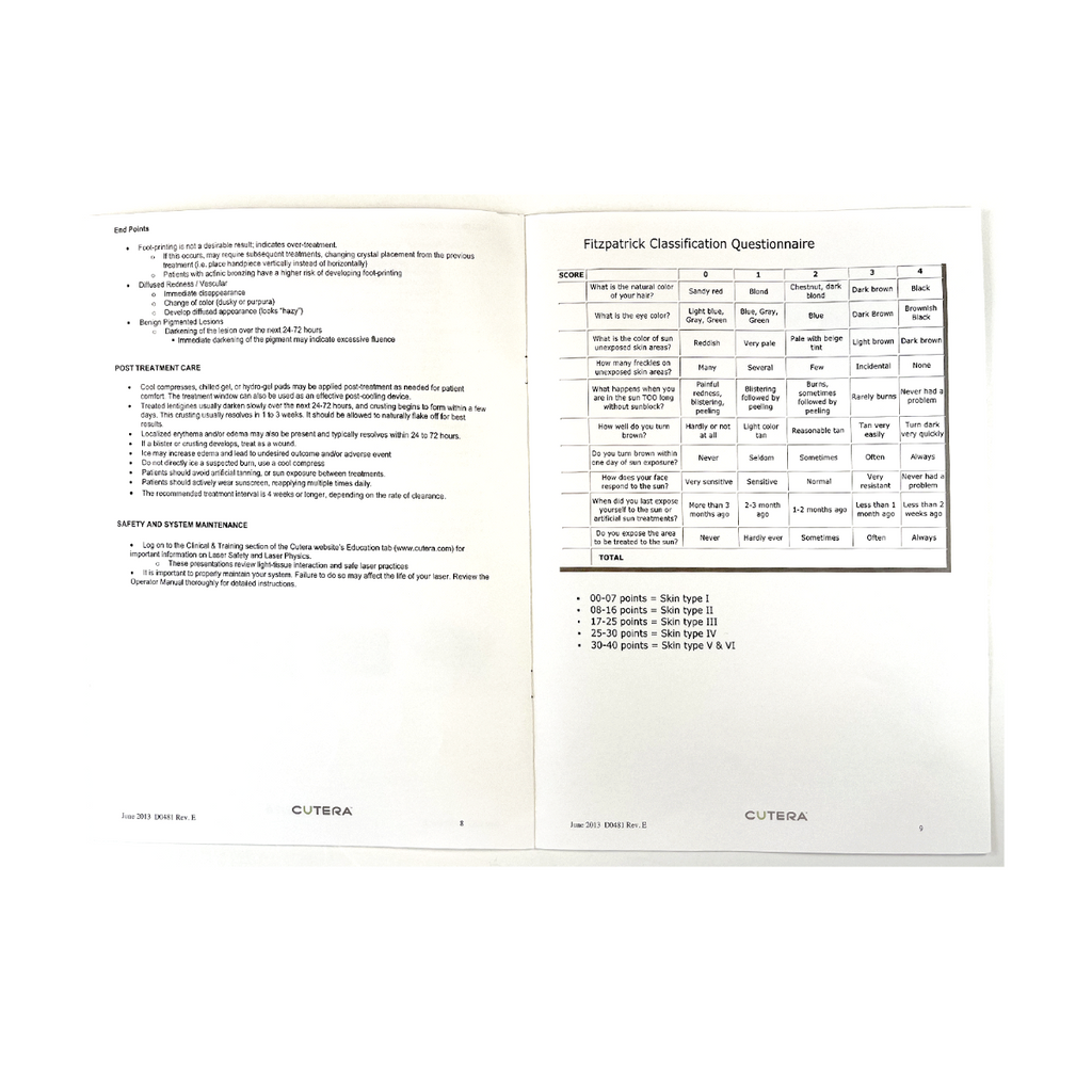 Cutera LimeLight Treatment Guidelines D0481 Rev. E June 2013