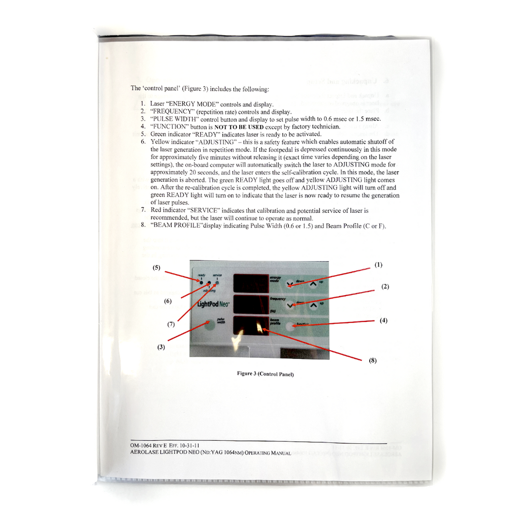 Aerolase Reinventing Medical Laser Operating Manual Lightpod Neo