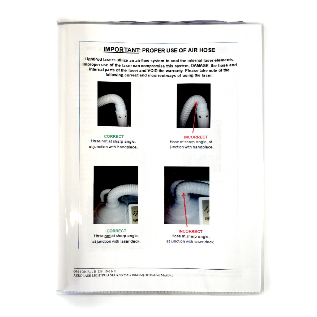 Aerolase Reinventing Medical Laser Operating Manual Lightpod Neo