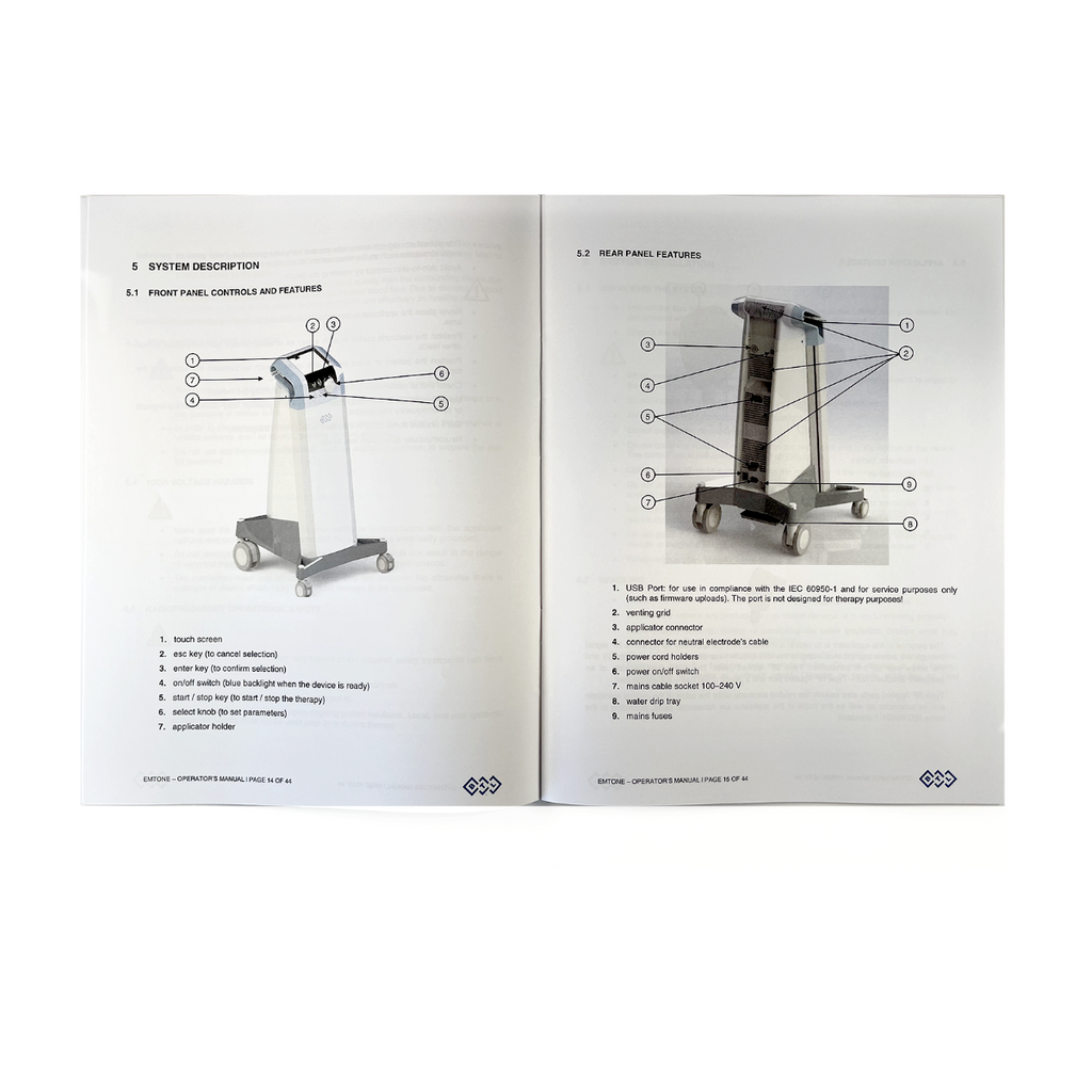 BTL, EMTONE Operator’s Manual