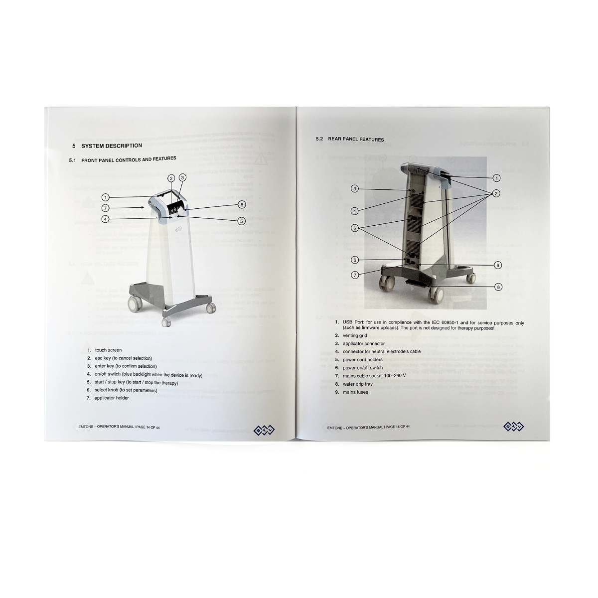 BTL, EMTONE Operator’s Manual
