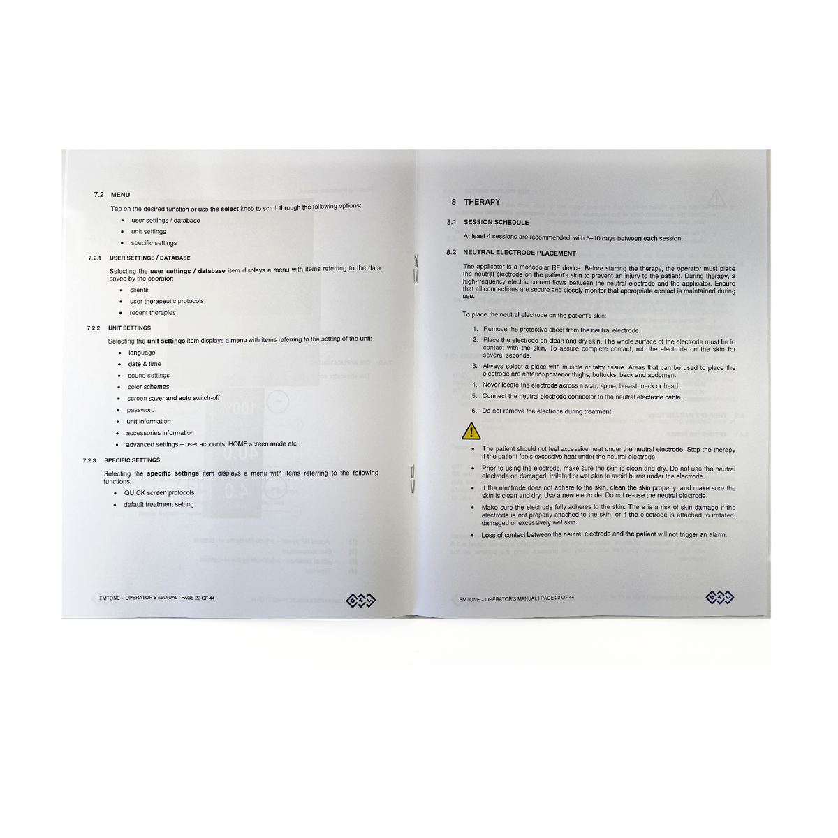 BTL, EMTONE Operator’s Manual