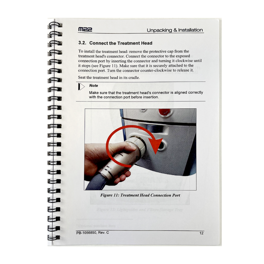 LUMENIS, M22 Aesthetic System, Unpacking and Installation Instructions, P/N: PB-1056850, Rec C