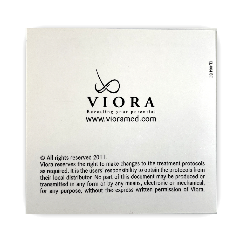 VIORA, REACTION, BC/FC Applications Quick Guide (Cellulite & Circumferential Reduction), P/N: CL-004 BC, 2011