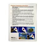Alma Lasers, AFT Handpieces: Cleaning and Disinfection Instructions, laminated sheet P/N: LCHA24110502