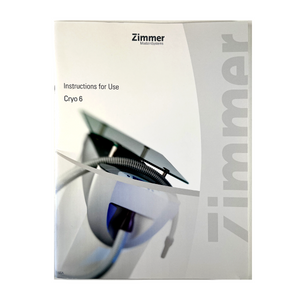 ZIMMER, Cryo 6 Instructions for Use, P/N: UR 0215, 2015